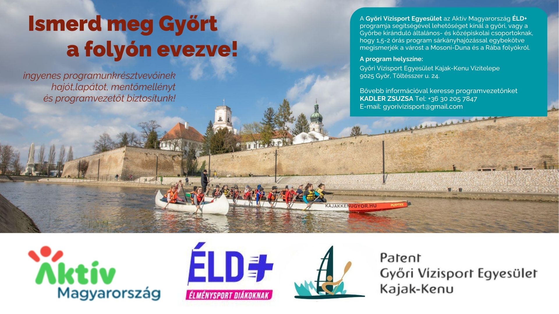 Ismerd meg Győrt a folyókról